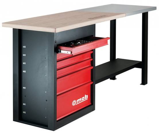 Établi 6 tiroirs avec plaque inox – 1000 kg - Image 2