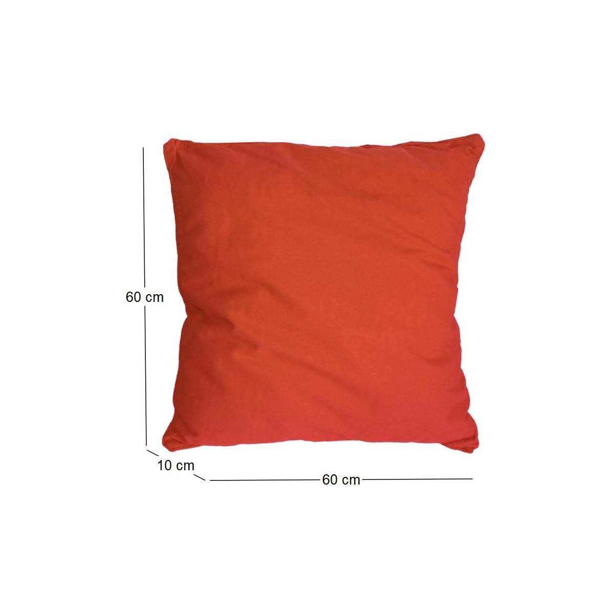 Jardindeco - Coussin carré pour dossier de canapé 60 cm - Image 1