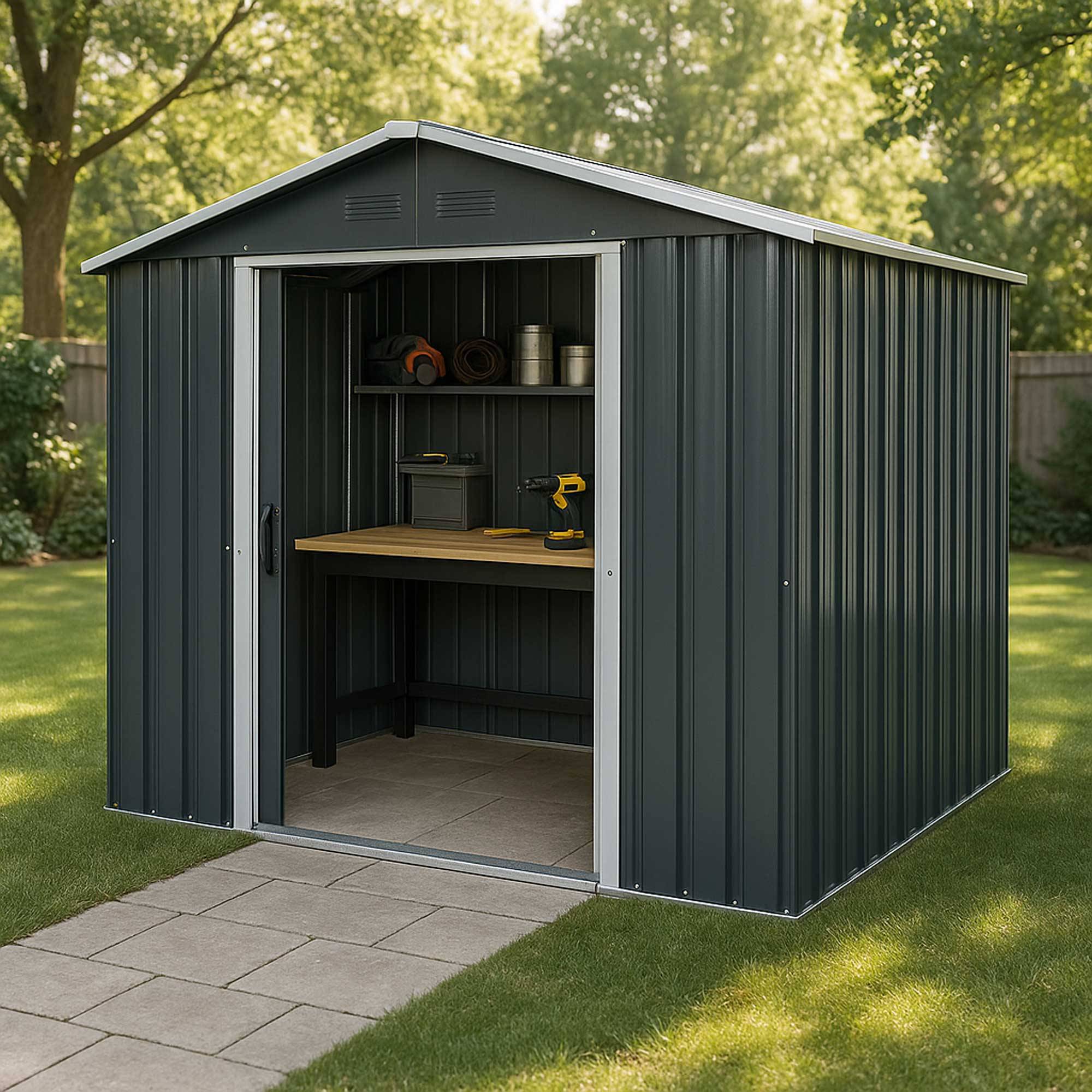 Abri jardin métal 5m2 WERKA PRO - Image 3