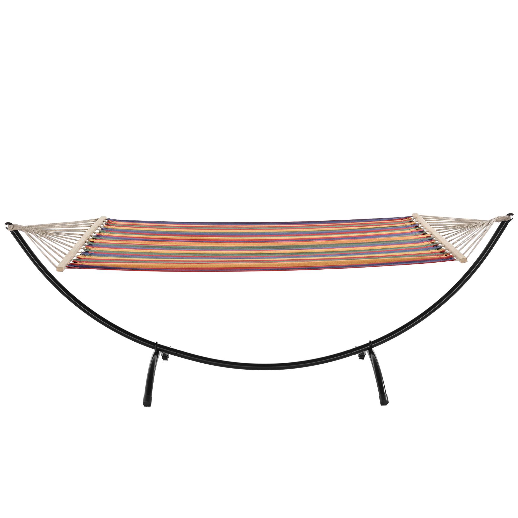 Casa.Pro - Hamac avec Structure Kungälv Capacité Jusqu'à 200 kg 200/220 x 150 cm Multicolore [casa.pro] - Image 3