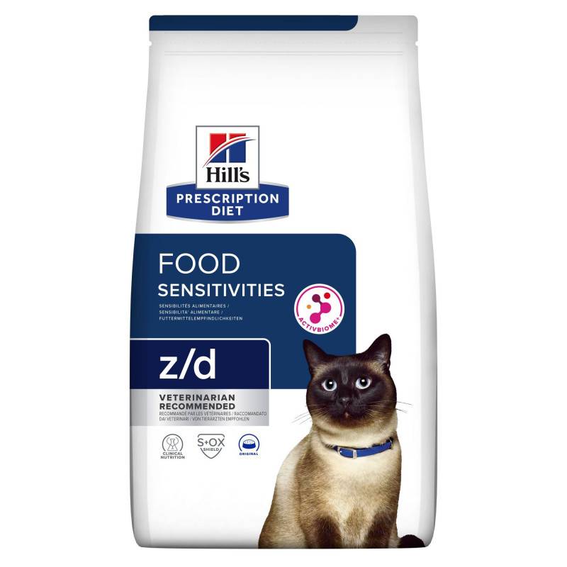 CROQUETTE CHAT ADULT PRESCRIPTION DIETS Z/D FOOD SENSITIVITIES - HILL'S 1,5 kg - Image 1