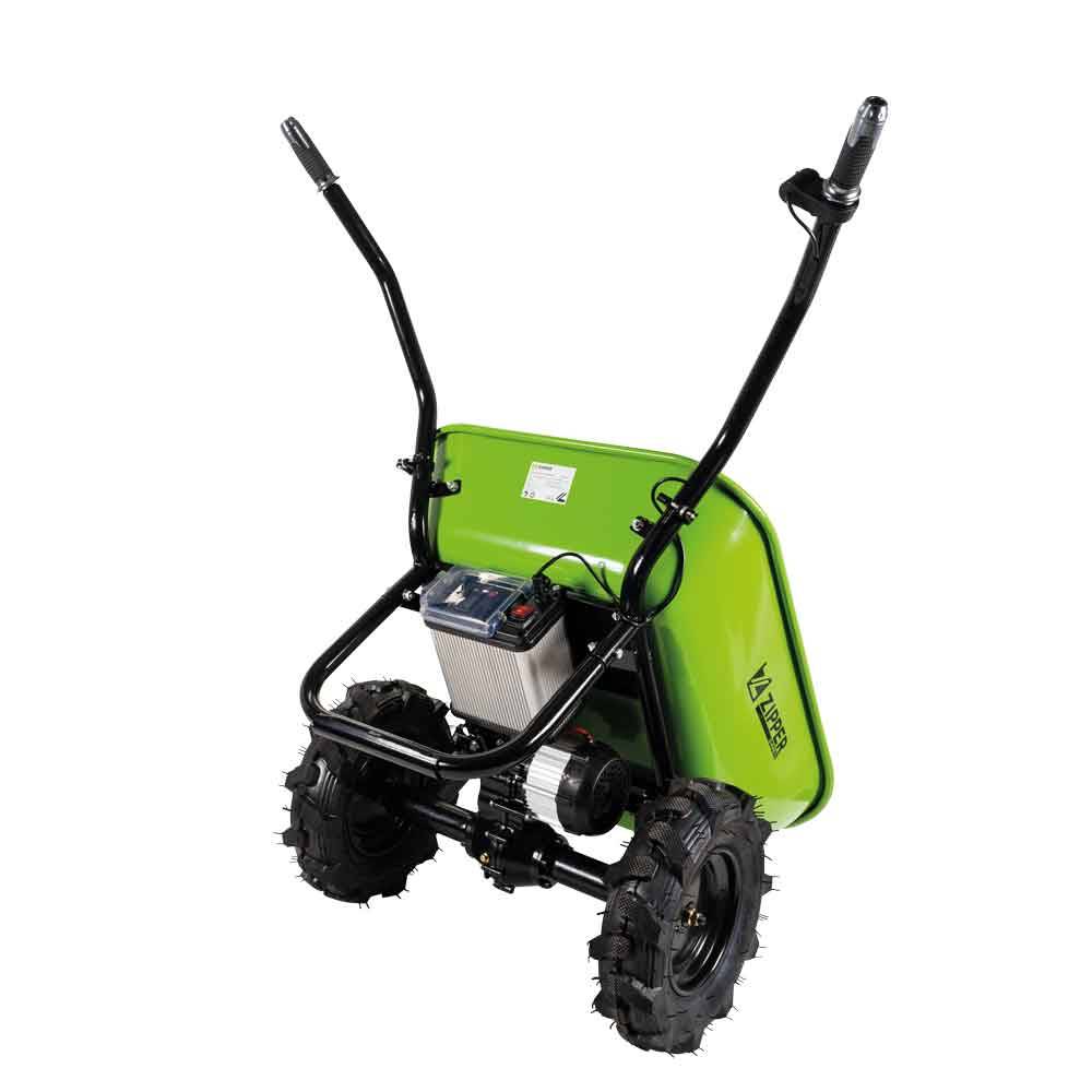 Brouette électrique (li-ion batterie) - 100 L/ 260 kg - 350 W - livrée avec batterie Zipper - Image 3