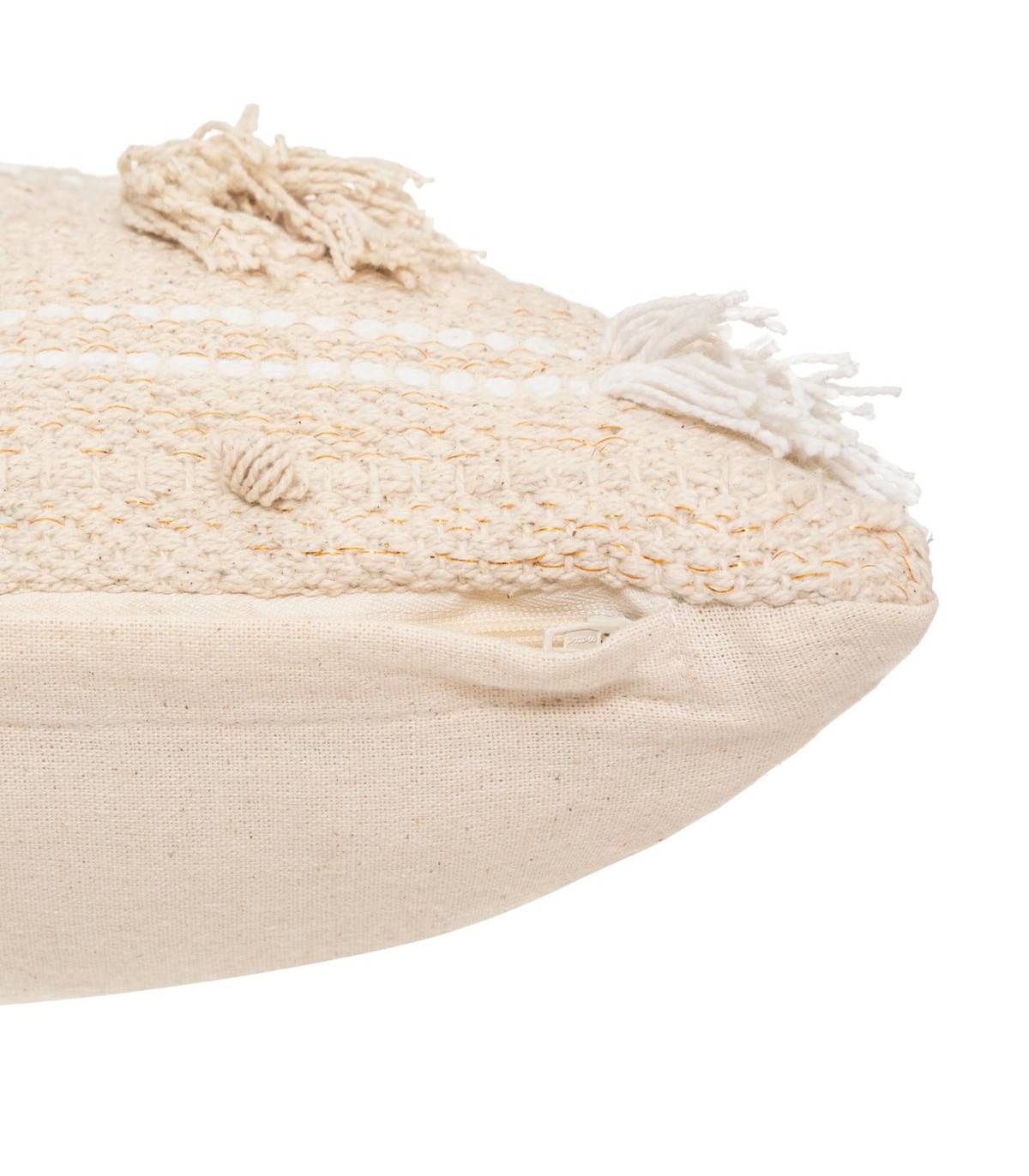 Coussin déhoussable Jacquard sable 30 x 50 cm - Image 2