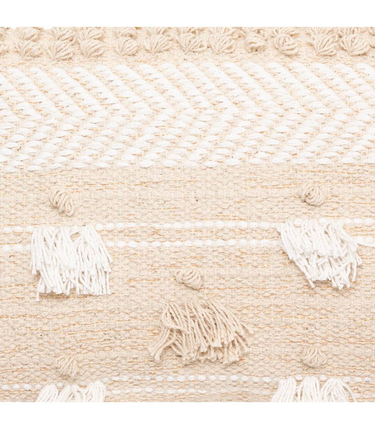 Coussin déhoussable Jacquard sable 30 x 50 cm - Image 3