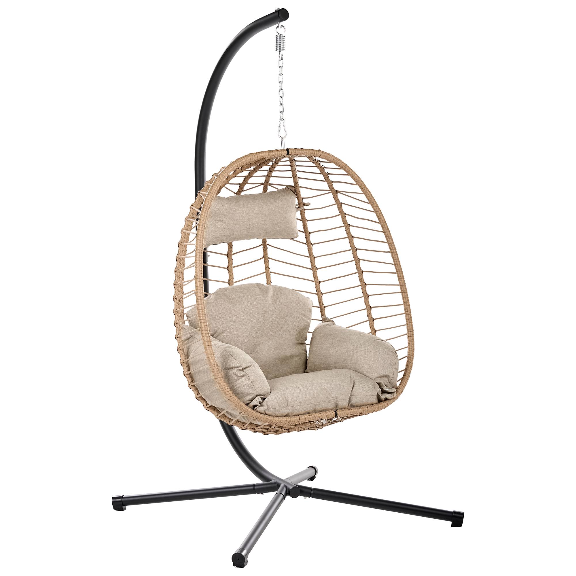 Beliani - Chaise porte-à-faux Tissu Naturel PALLARE - 104x102x195- Beliani - Image 2