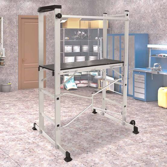 Echafaudage roulant pliable - Hauteur travail 3m - Plateforme en bois - EURO VANADIUM - Image 3