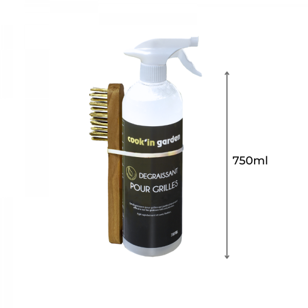 Cook in Garden - Nettoyant dégraissant 750 ml avec brosse pour grille de barbecue Cook’in Garden - Image 2