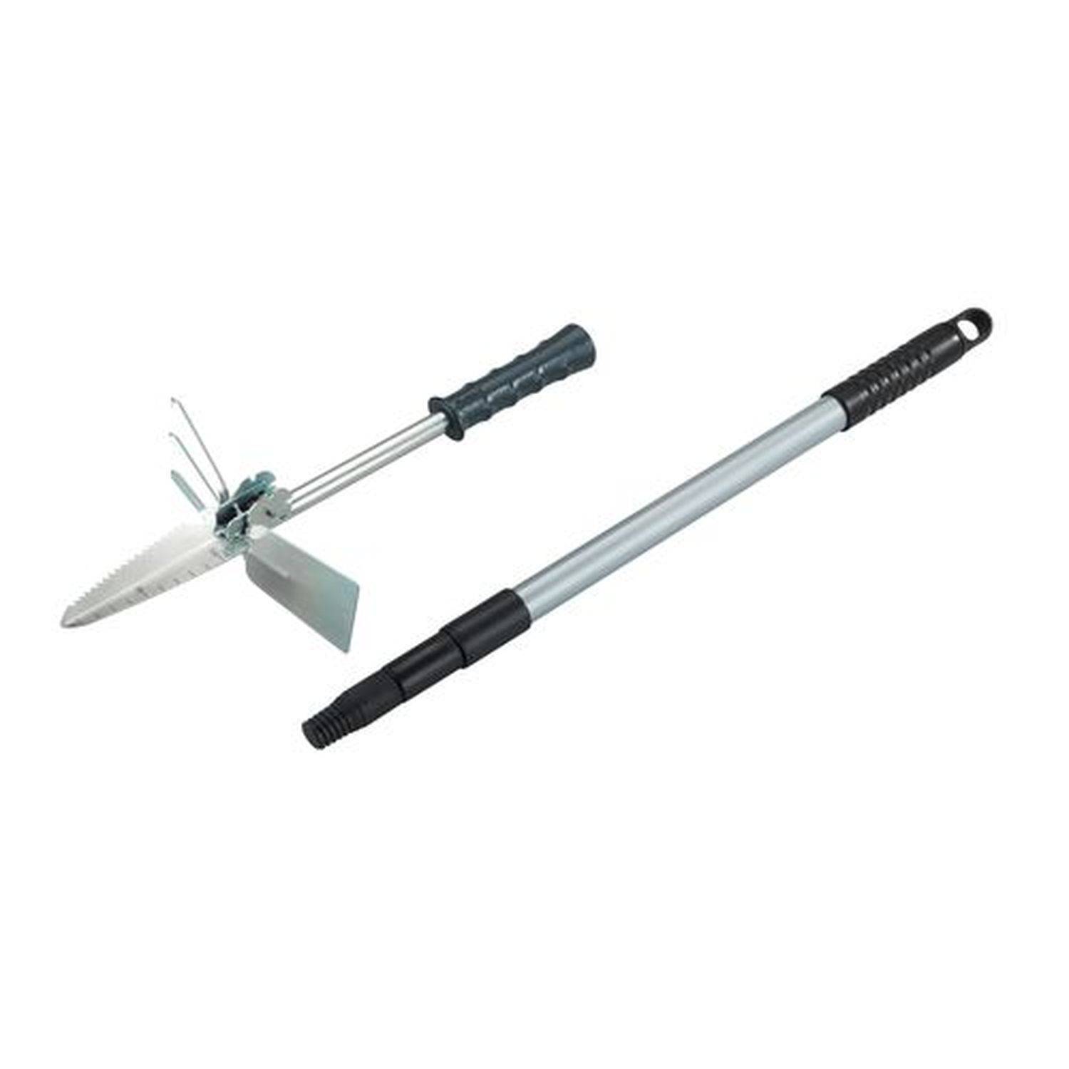 Sans Marque - Accessoire jardinage multifonctionnel avec manche télescopique - Noir et gris - Wenko - Image 1