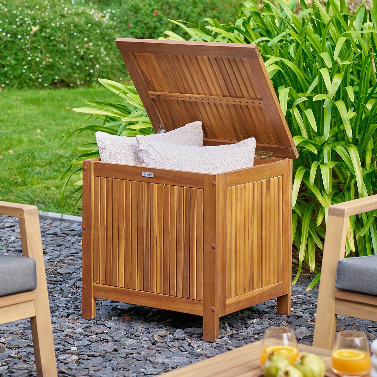 Hesperide - Coffre de rangement 100L beige acacia Hespéride - Image 1