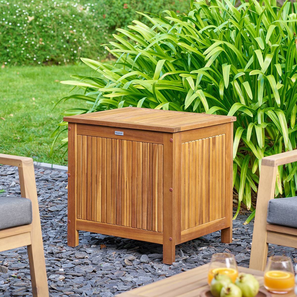 Hesperide - Coffre de rangement 100L beige acacia Hespéride - Image 3