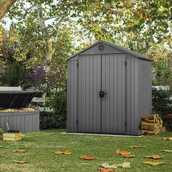 Keter - Abri de jardin 2,2m² DARWIN 6x4 Gris Keter - Image 2
