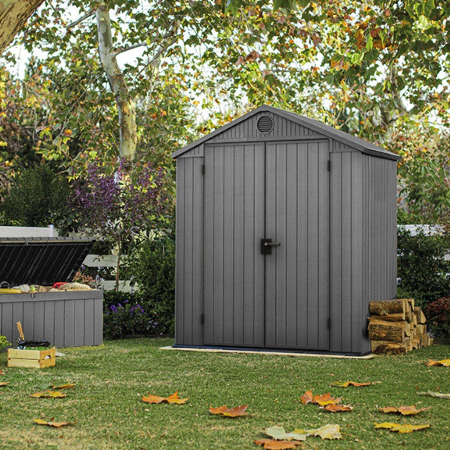 Keter - Abri de jardin 2,2m² DARWIN 6x4 Gris Keter - Image 2