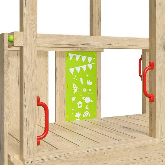 Aire de jeux bois 2,20 m ZESTY XPRESSION XL - 14 enfants - Image 6