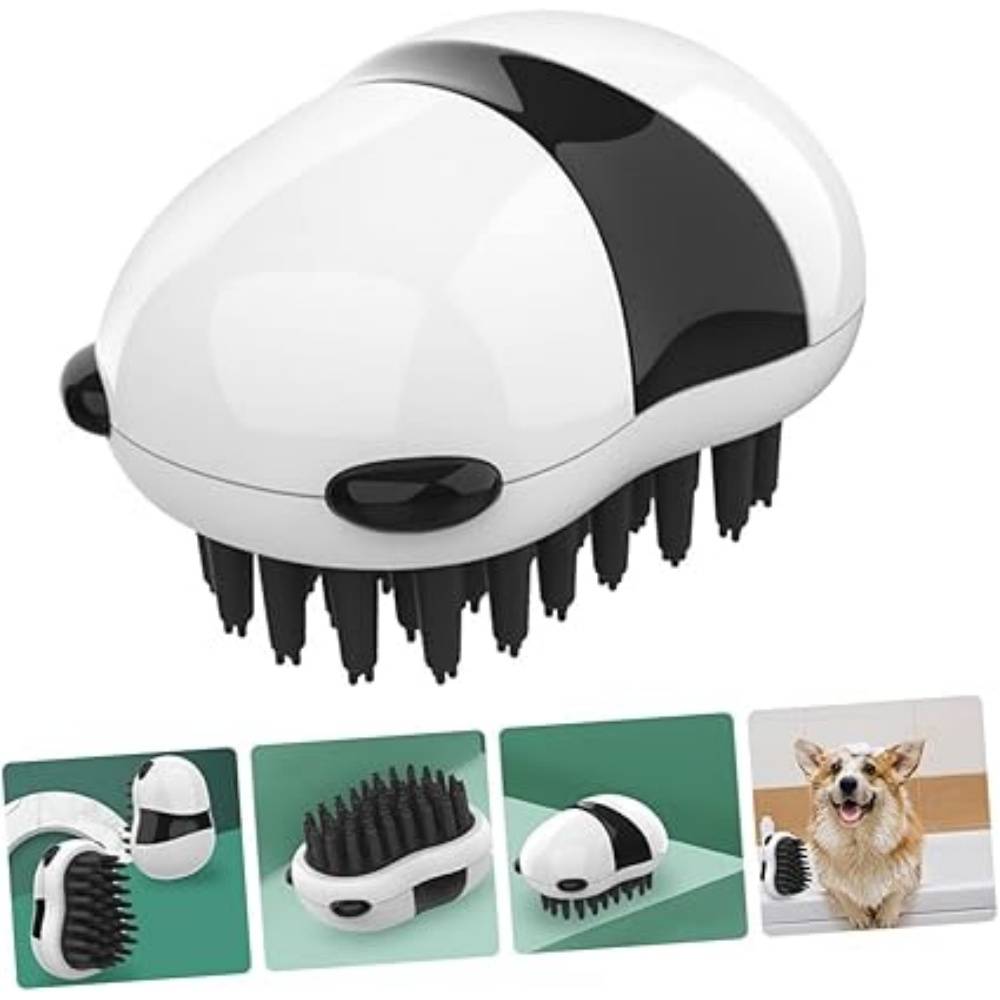 DtopbuyAge - Brosse De Nettoyage Et Massage Pour Animaux De Compagnie Motif Panda Bain Chien - Image 3