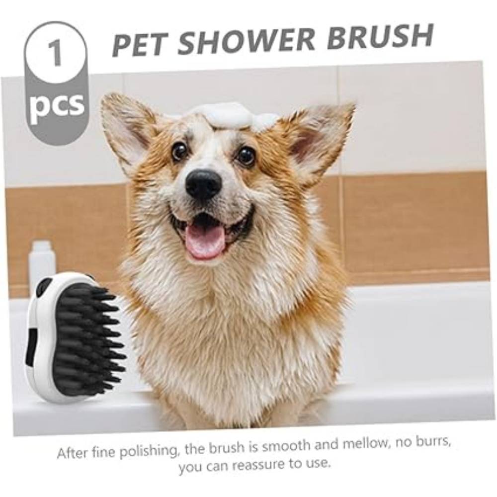 DtopbuyAge - Brosse De Nettoyage Et Massage Pour Animaux De Compagnie Motif Panda Bain Chien - Image 2