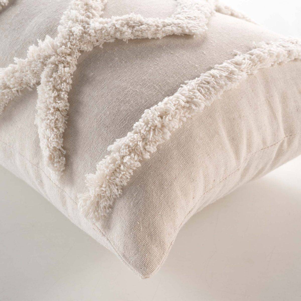 Coussin Déco "Safira" 30x50cm Naturel - Image 2
