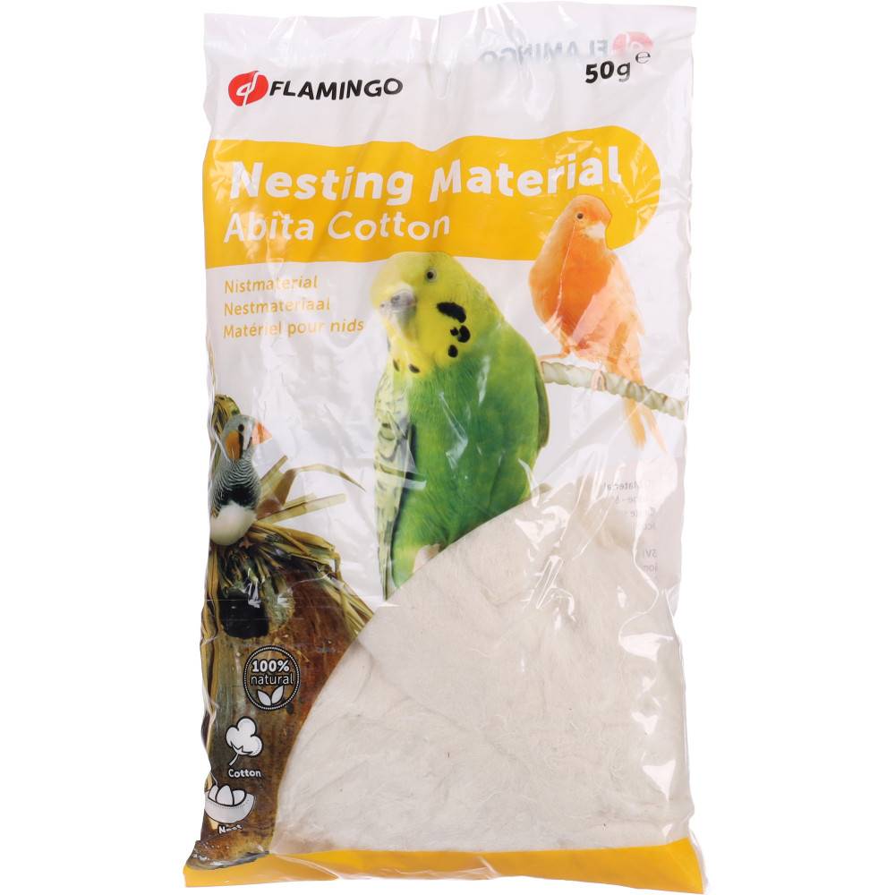 Matériaux pour nids Abita - Coton 50 g pour oiseau - Image 2
