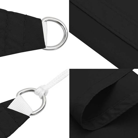 Voile de parasol tissu oxford noir 300 x 400 x 400 cm - PANGIVO - Image 6