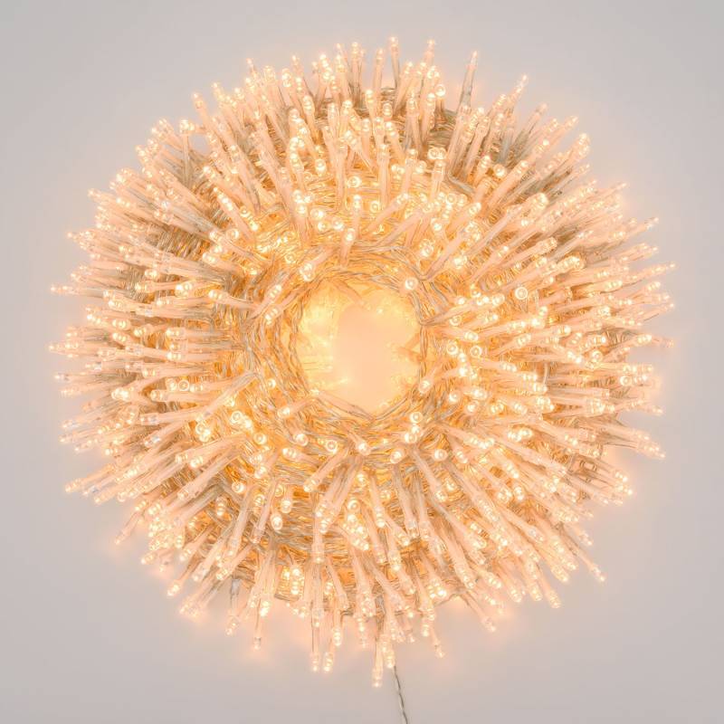 Lotti - Guirlande lumineuse 30m BOA D6cm 1500 LED ambré 8 programmes câble transparent Lotti - Image 2
