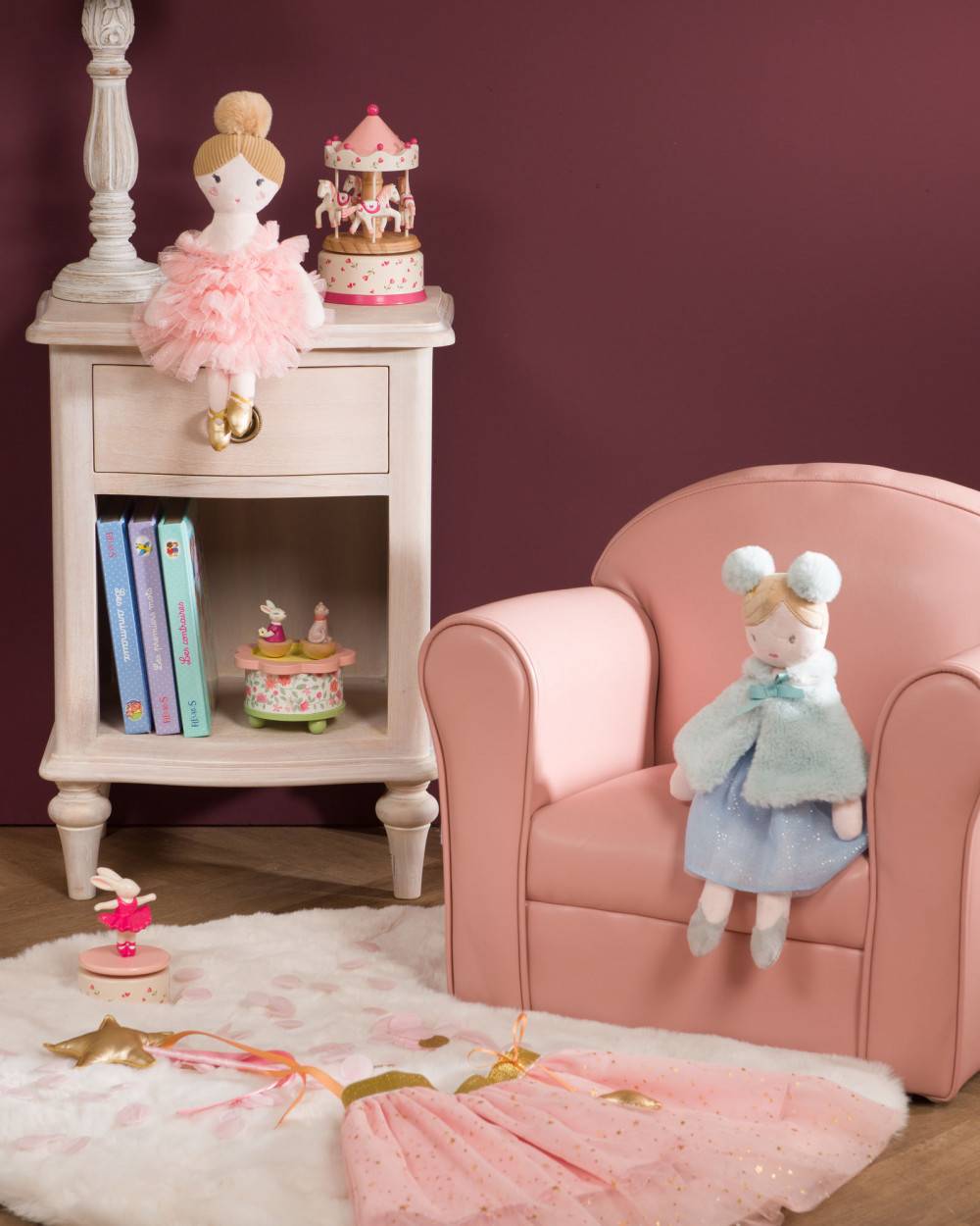 Amadeus - Fauteuil Club enfant rose - Image 3