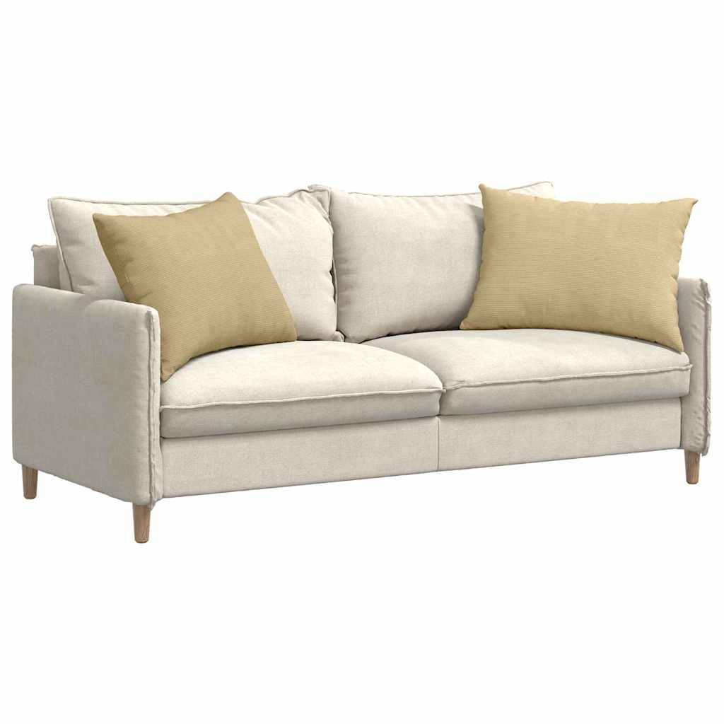 Coussins Décoratifs (Paire) Velours Côtelé Doux Housse Lavable pour Salon Vert Gris 70x50 cm – ComfortXL Outdoor Living - Image 3