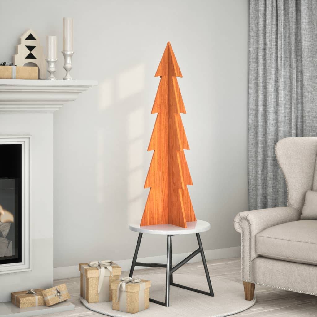 Grand Sapin de Noël en Bois Rustique Décoration Chalet Intérieur 112 cm – ComfortXL Outdoor Living - Image 1