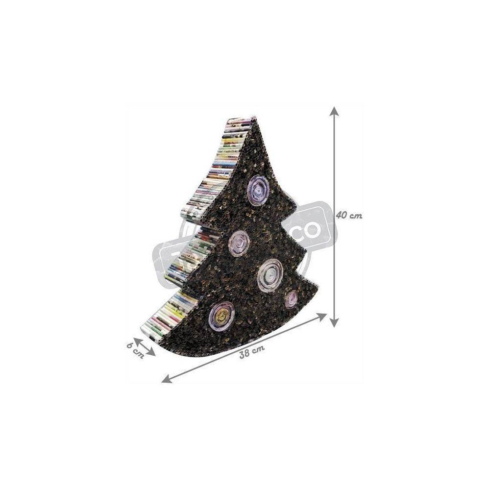 Aubry Gaspard - Sapin de Noël en papier recyclé – Déco originale et éthique 38 cm - Image 2