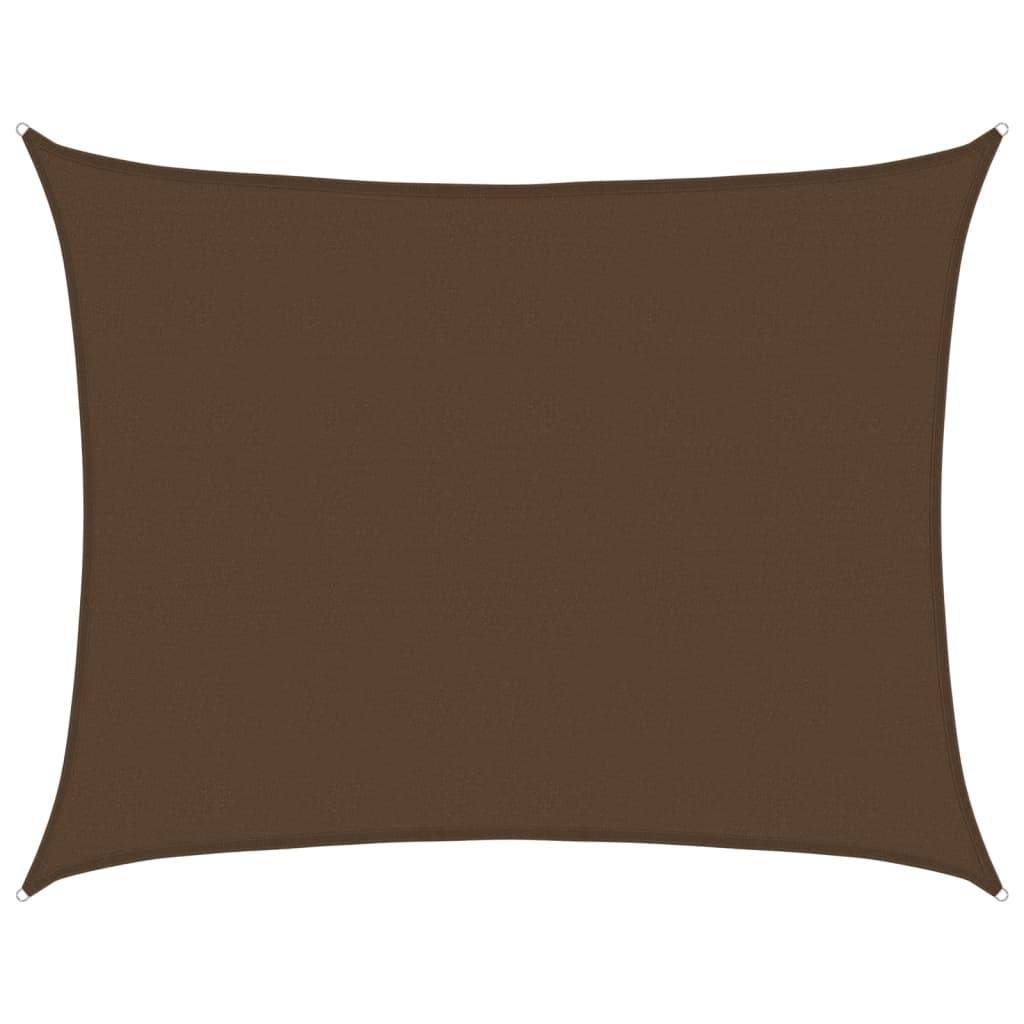 Voile d'ombrage PEHD marron 600 x 700 cm - PANGIVO - Image 1