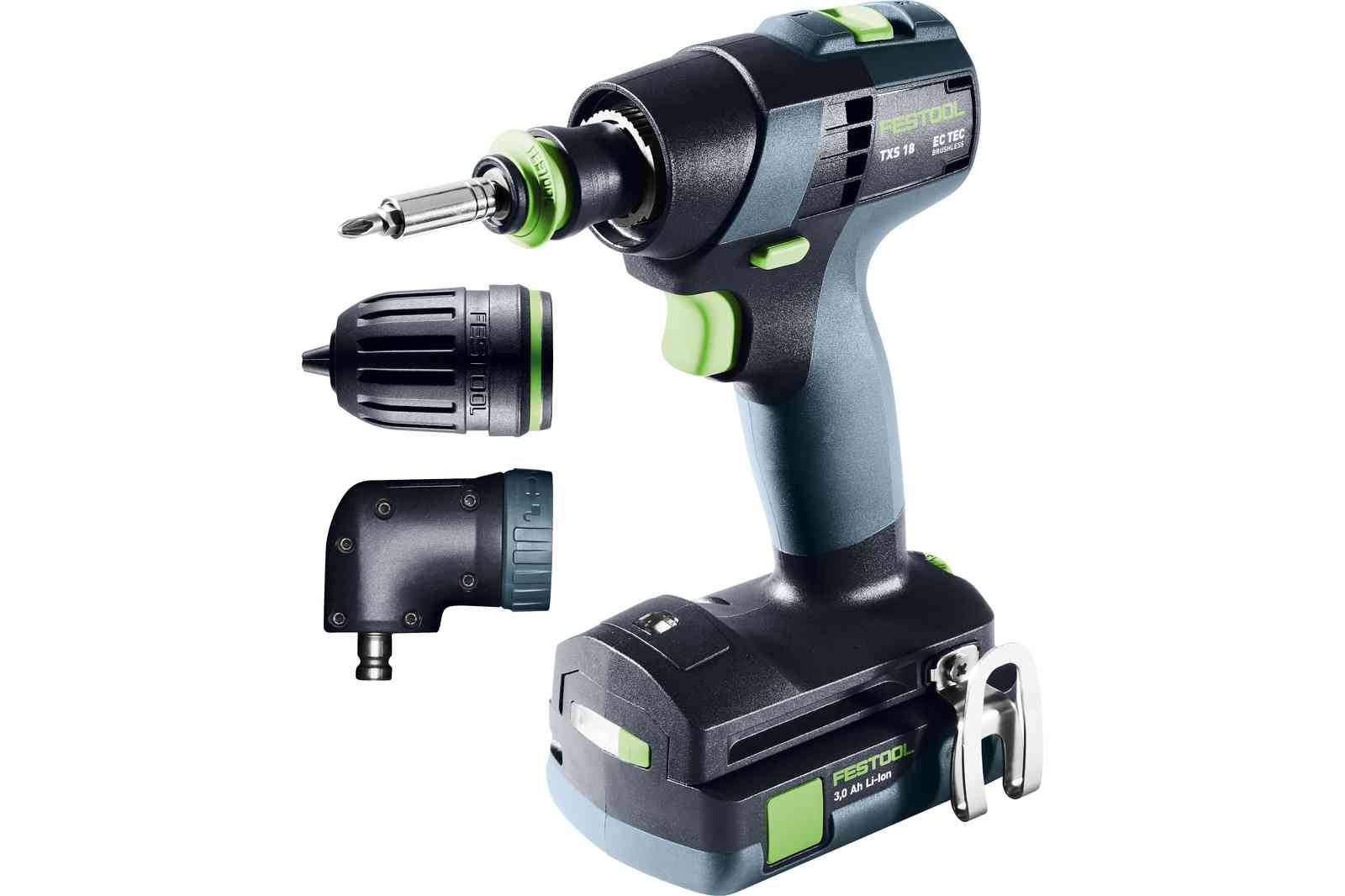 Perceuse-visseuse sans fil TXS 18 C 3,0-Set - FESTOOL - avec 2 batteries 18V 3.0Ah - chargeur - Systainer - 576896 - Image 2