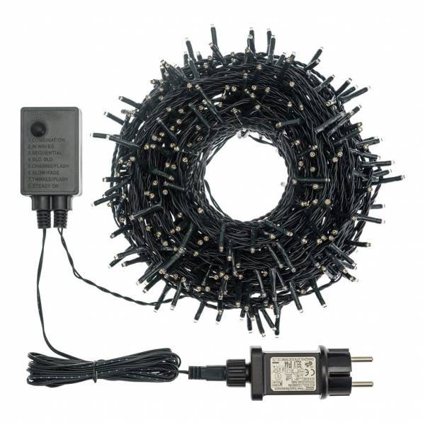 Lotti - Guirlande lumineuse rouge 13m 180mini LED 8 modes d'animations câble vert Lotti - Image 3