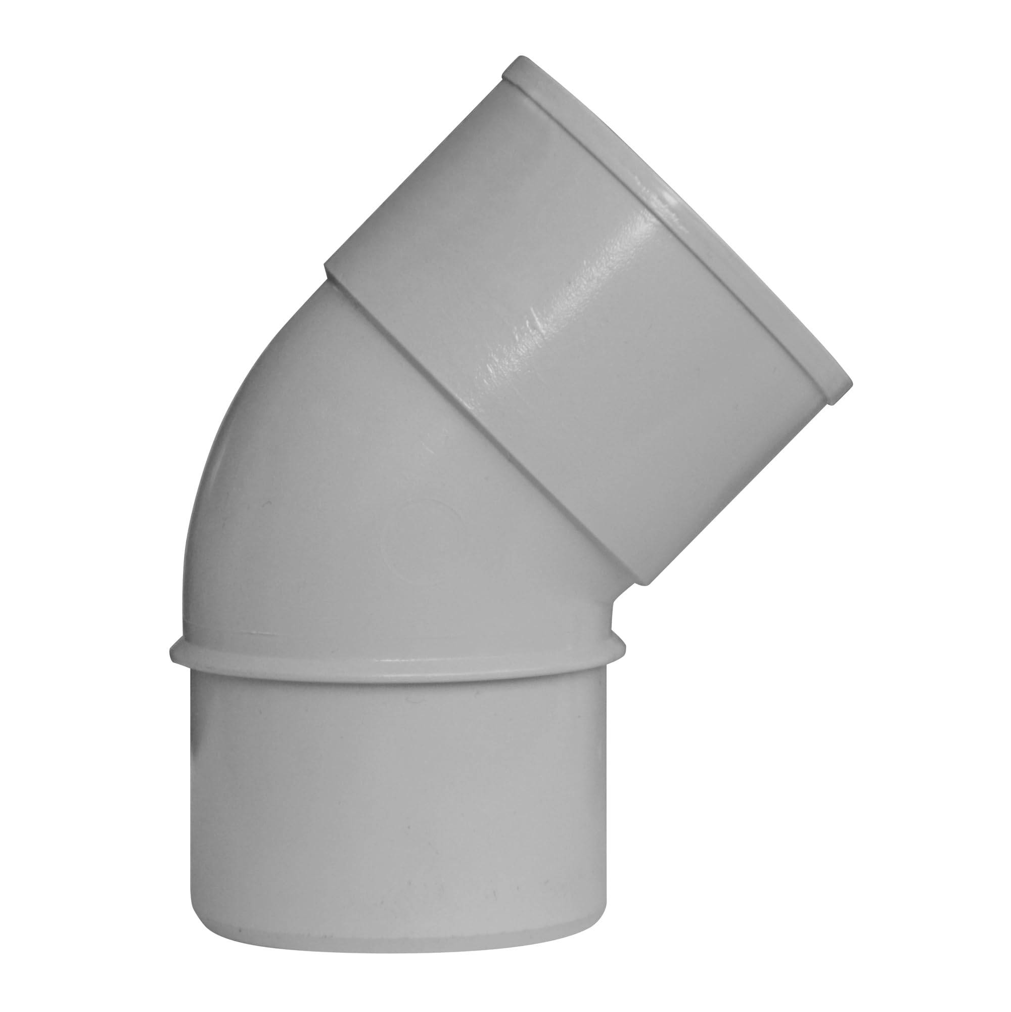 Jardibric - Jardibric - Raccords pour Descente de Gouttière - Coude 45° Mâle/Femelle Ø50 - Coloris Gris, Idéal pour vos Systèmes de Drainage Extérieur. - Image 1
