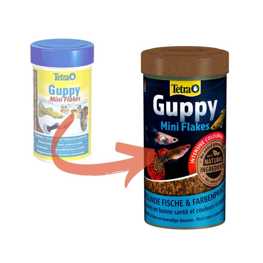 Tetra - Guppy mini flocons 30g - 100 ml Aliment pour les Guppies, platys, mollys, porte-épées - Image 3