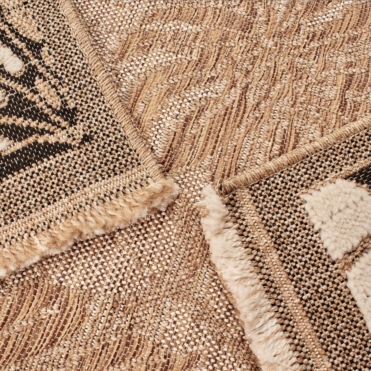 Autre - Tapis intérieur et extérieur en polypropylène marron 120x170cm - Image 4