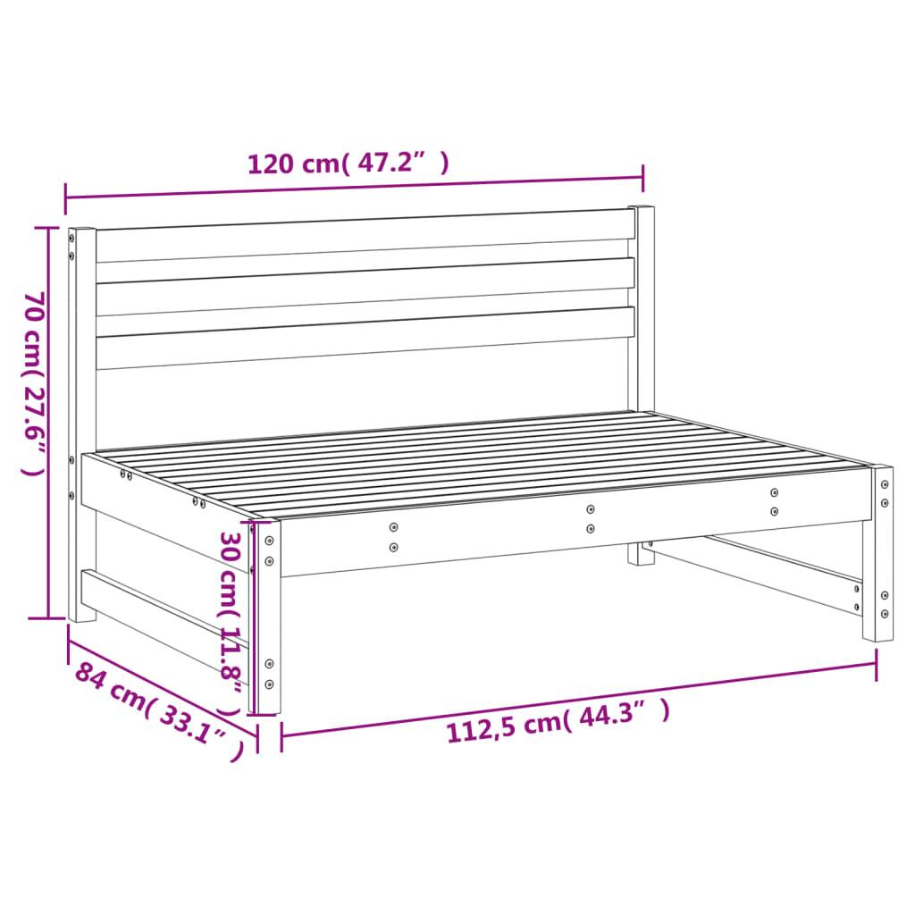 Prolenta Premium - Banc de jardin Blanc 84 X 120 cm - Prolenta Premium - Image 7