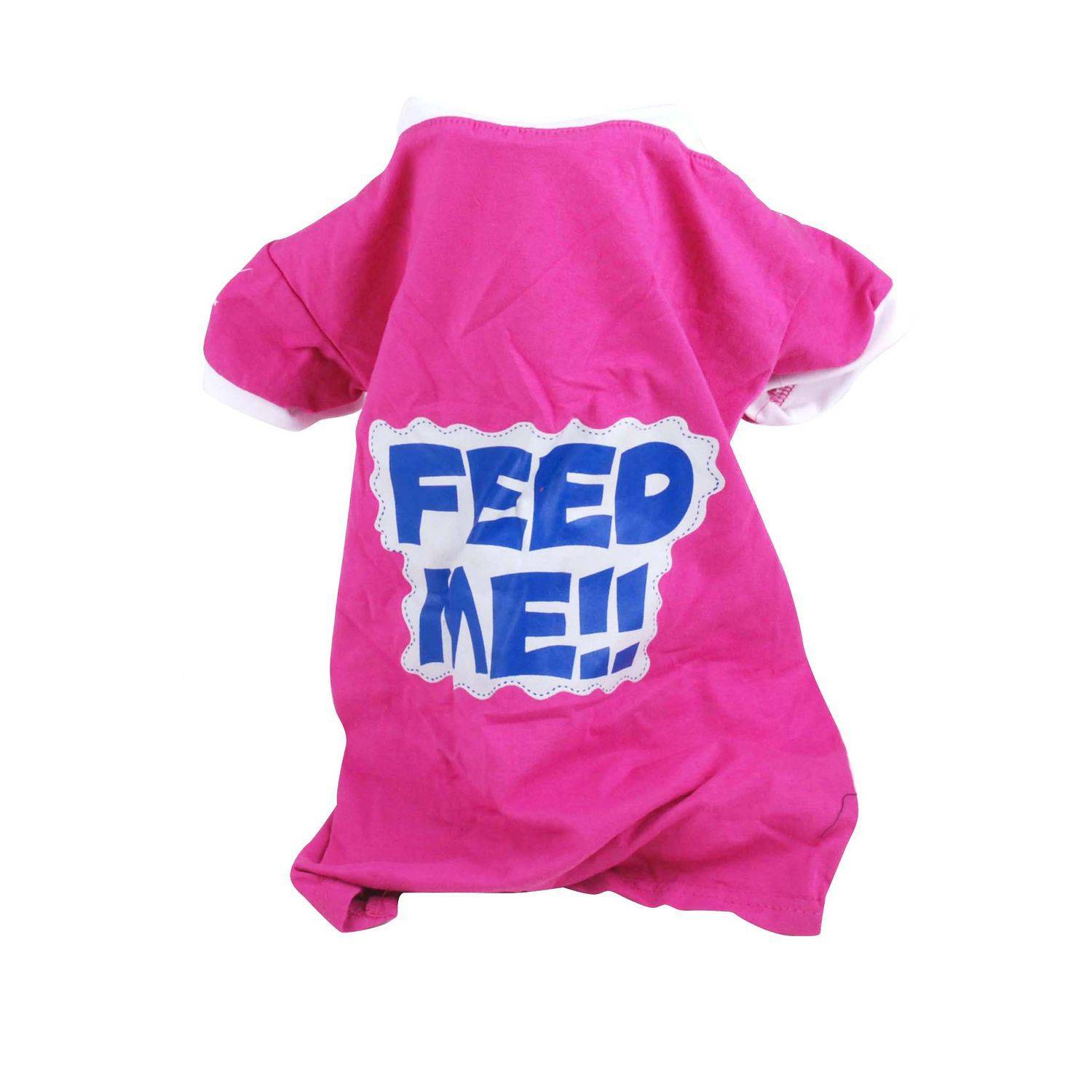 Sans Marque - T-shirt pour chien Feed me - Taille S - Dogi