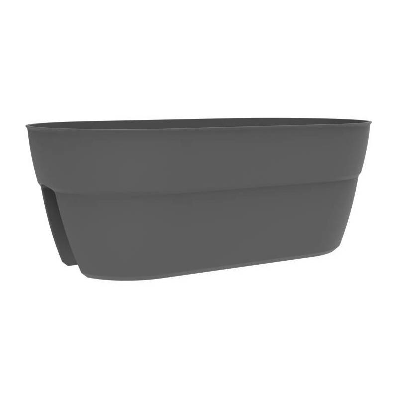 Eda - Jardiniere Cavaliere Osaka 19,5 L - Eda - Pour Balcons Et Rambardes - Gris Anthracite - Image 1