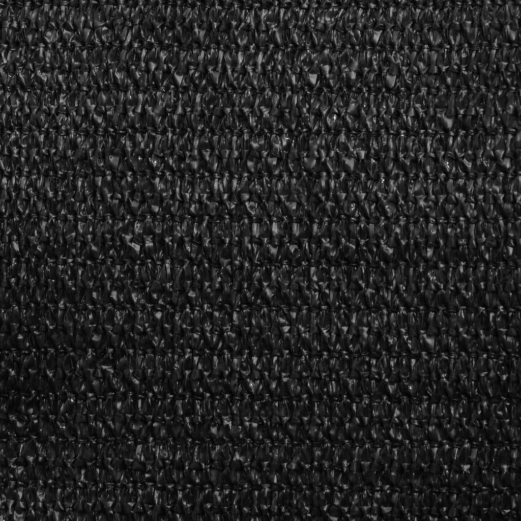 Voile d'ombrage PEHD noir 2,5 x 5 m 160 g/m² - PANGIVO - Image 9