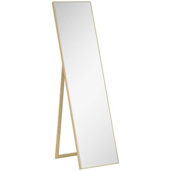 Miroir sur Pied Psyché Incassable Effet Bois Clair Dressing 40x150cm - ComfortXL Outdoor Living - Image 2