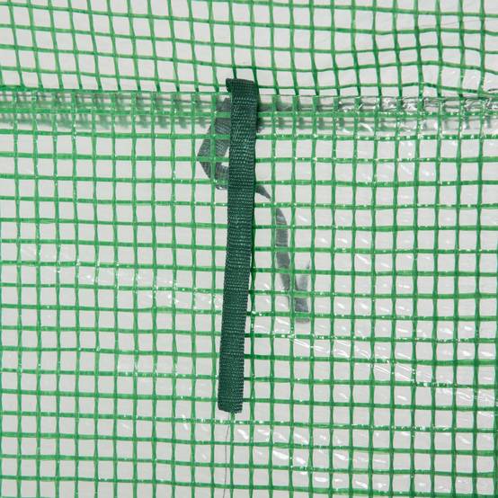 Serre de balcon étroite acier plastique protection hivernage plantes 100x50x150cm vert foncé - ComfortXL Outdoor Living - Image 9