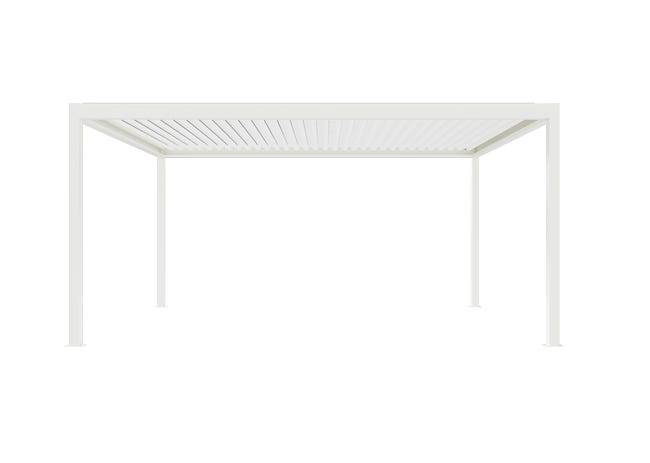 Pergola Bioclimatique Aluminium Autoportante Motorisée Éclairée 5x3,5 Blanc SV ORIAL France - Image 9