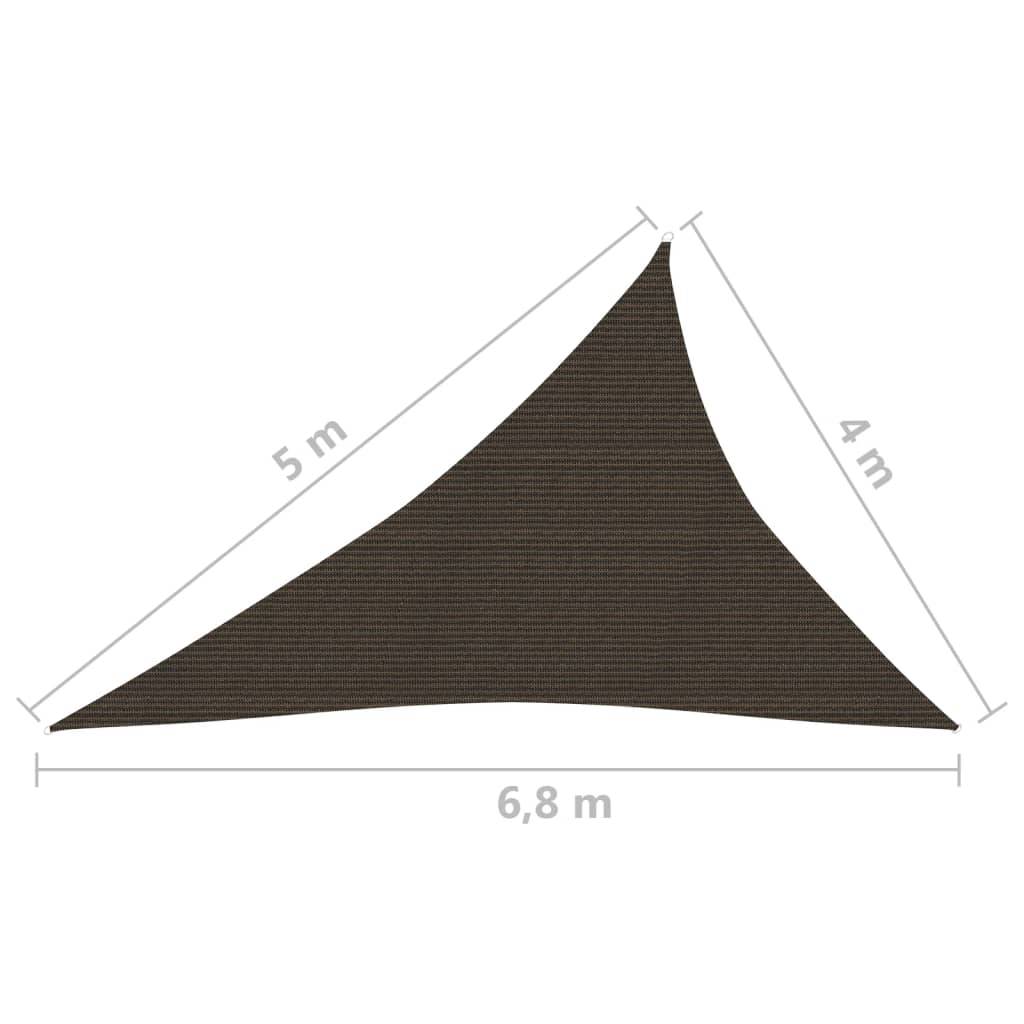Helloshop26 - Voile toile d'ombrage parasol 160 g/m² PEHD 4 x 5 x 6,8 m marron - Image 6