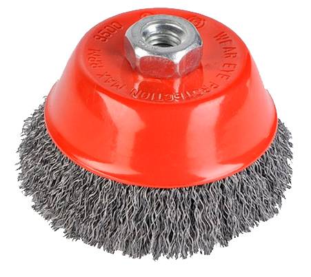 Kreator - Brosse métallique rotative soucoupe Ø 100 mm pour meuleuse