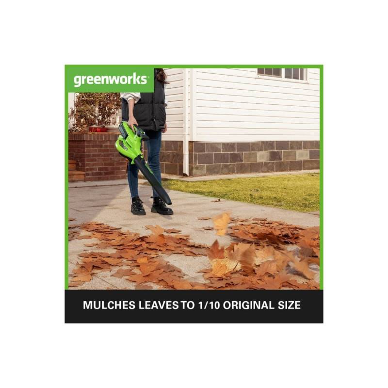 Greenworks - Aspirateur/Souffleur Brushless 40V GREENWORKS - Sans batterie ni chargeur - GD40BVII - Image 4