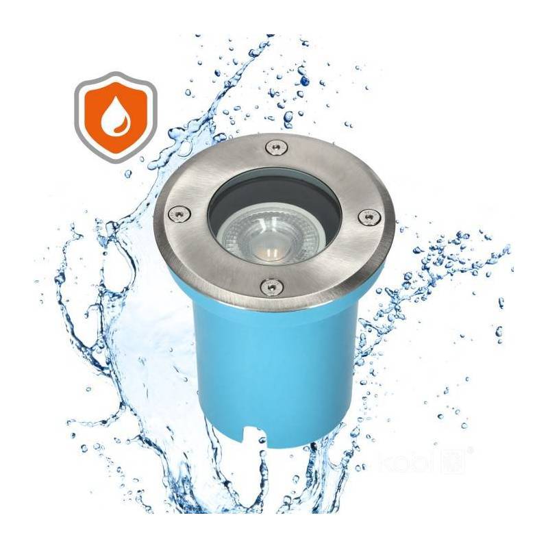 Spot encastrable Extérieur rond GU10 Acier Inoxydable extérieur IP65 230V 103mm - Image 6