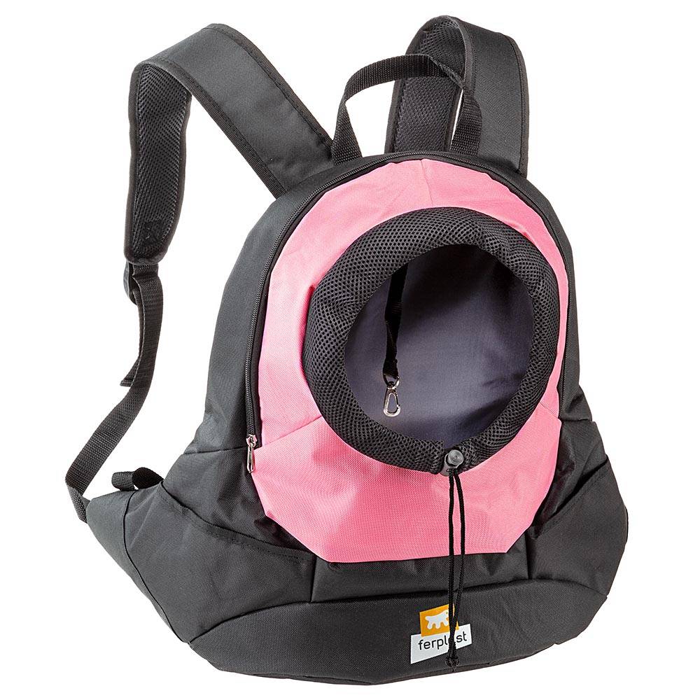Ferplast - Ferplast Sac de Transport pour Chien KANGOO, Sac de Transport pour Chat, Large ouverture, Sangles réglables, Sangle de sécurité, Max 8 Kg, 41,5 x 20 - Image 1