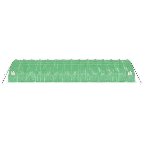 Serre tunnel pro 84 m² grande hauteur acier galvanisé bâche PE Verte – ComfortXL Outdoor Living - Image 5