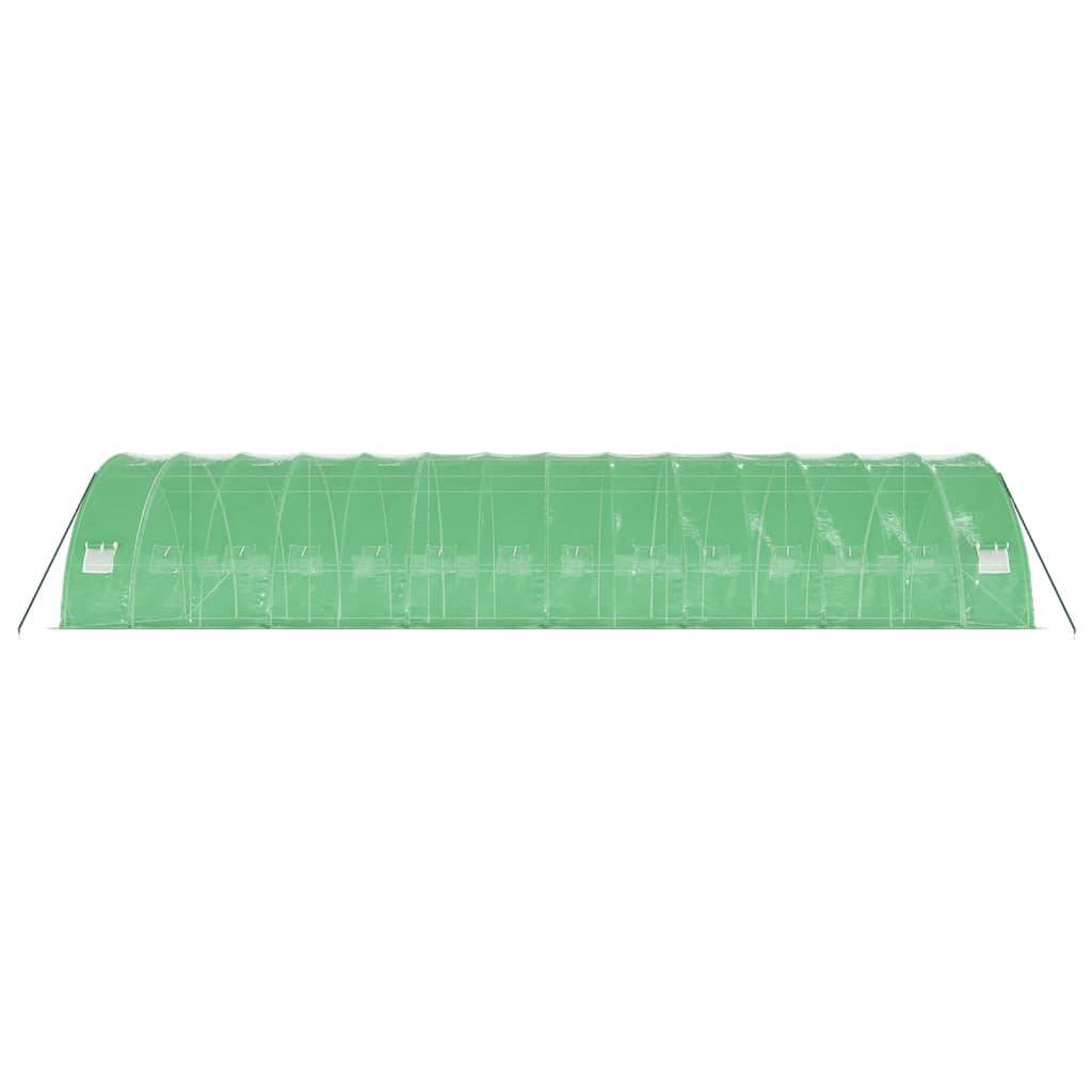 Serre tunnel pro 84 m² grande hauteur acier galvanisé bâche PE Verte – ComfortXL Outdoor Living - Image 5