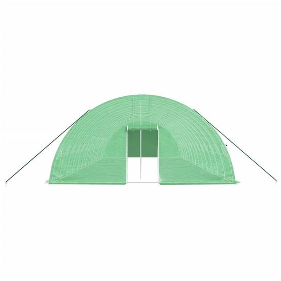 Serre tunnel pro 84 m² grande hauteur acier galvanisé bâche PE Verte – ComfortXL Outdoor Living - Image 4