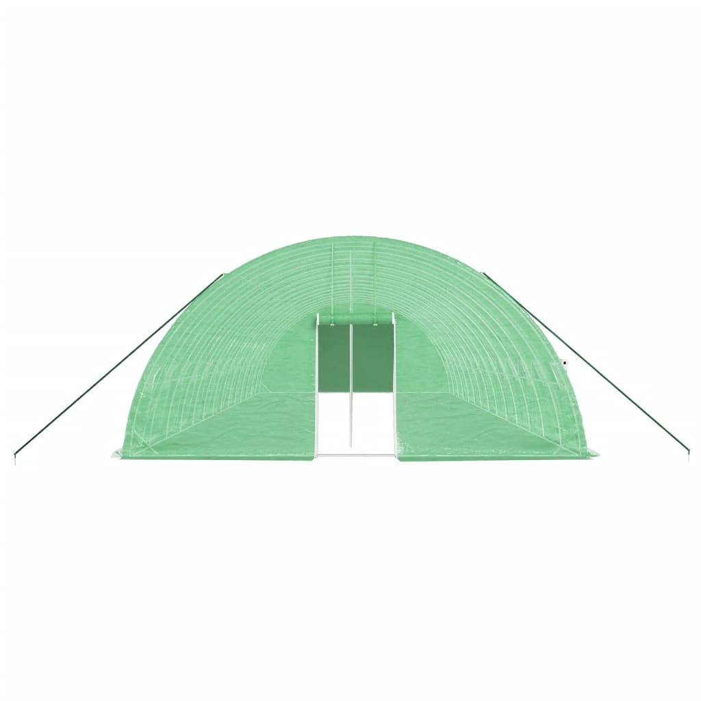 Serre tunnel pro 84 m² grande hauteur acier galvanisé bâche PE Verte – ComfortXL Outdoor Living - Image 4