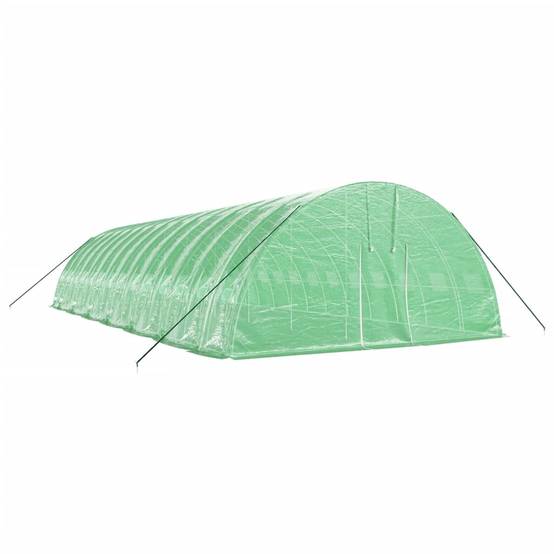 Serre tunnel pro 84 m² grande hauteur acier galvanisé bâche PE Verte – ComfortXL Outdoor Living - Image 3